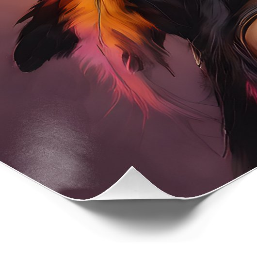 Indianerin Nr. 8 Poster (Ecke)