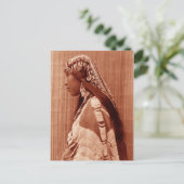 Indianerin Postkarte (Stehend Vorderseite)