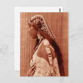 Indianerin Postkarte (Vorne/Hinten)