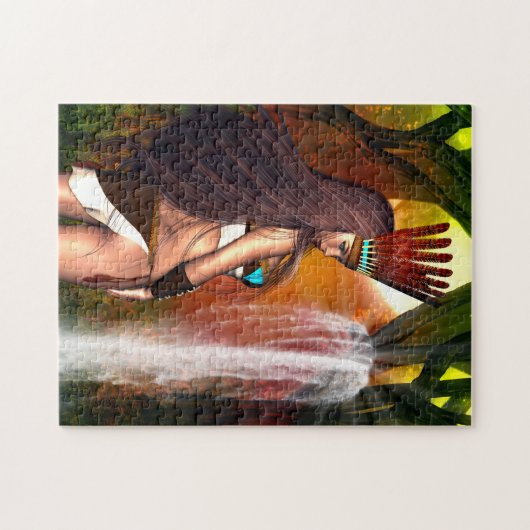 Indianerin Puzzle (Horizontal)