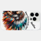 Indianerin steht stolz Case-Mate iPhone hülle (Rückseite (Horizontal))
