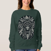 Indianerin Sweatshirt (Vorderseite)