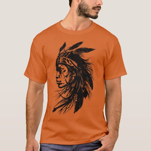 Indianerin T-Shirt (Vorderseite)