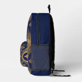 Indianerin überall in Print Blue Gold Rucksack (Rechts)