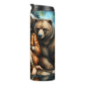 Indianerinnen, Bären, Campfire: Stillgewässer Thermosbecher (Nach rechts gedreht)