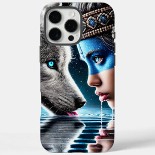Indianerinnen und Loyal Wolf iPhone 16 Pro Max Hülle