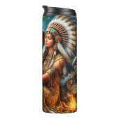 Indianerische Schönheit, Guardian Eagle, Mystisch. Thermosbecher (Nach rechts gedreht)