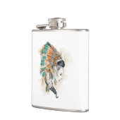 Indianerischer Vinyl Wrapped Flask Flachmann (Links)