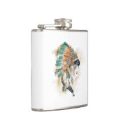 Indianerischer Vinyl Wrapped Flask Flachmann (Rechts)