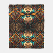 Indianerisches amerikanisch Inspiriertes Abstrakte Fleecedecke (Vorderseite)