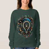 Indianerisches Design 2 Sweatshirt (Vorderseite)