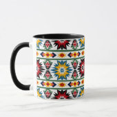 Indianerisches Design - Vibranntes Muster der Ster Tasse (Links)