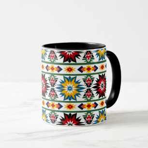 Indianerisches Design - Vibranntes Muster der Ster Tasse