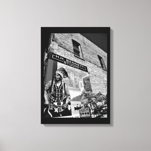 Indianerisches Foto Leinwanddruck (Vorderseite)