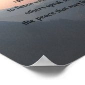 Indianerisches Gebet, Großer Geist hilft mir Poster (Ecke)