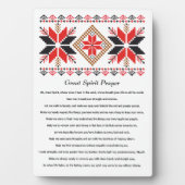 Indianerisches Great Spirit Gebet Fotoplatte (Vorderseite)