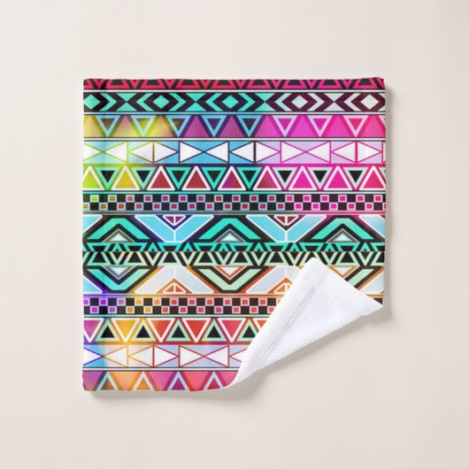 Indianerisches Muster Badhandtuch Set (Waschlappen)