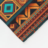 Indianerisches Muster Boho Culture Abstrakt Arts Fleecedecke (Ecke)