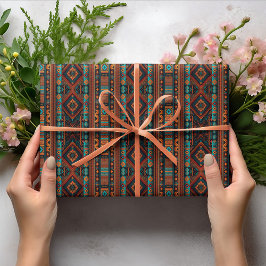 Indianerisches Muster Boho Culture Abstrakt Arts Geschenkpapier