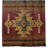 Indianerisches Muster Duschvorhang (Vorderseite)