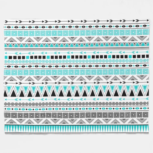 Indianerisches Muster Fleecedecke (Vorderseite (Horizontal))