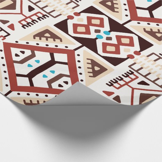 Indianerisches Muster Geschenkpapier (Ecke)