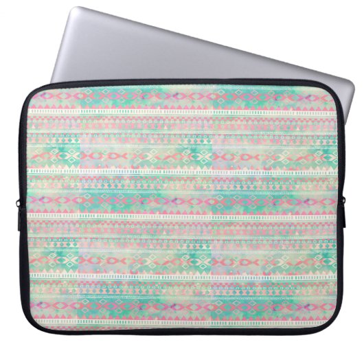 Indianerisches Muster Laptopschutzhülle (Vorderseite)
