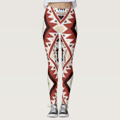 Indianerisches Muster Leggings (Vorderseite)