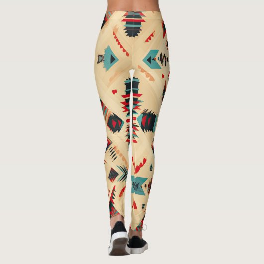 Indianerisches Muster Leggings (Rückseite)