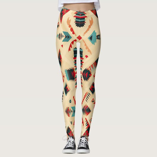 Indianerisches Muster Leggings (Vorderseite)