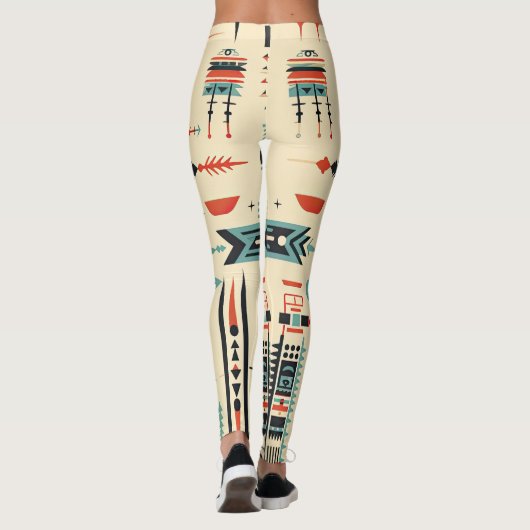 Indianerisches Muster Leggings (Rückseite)