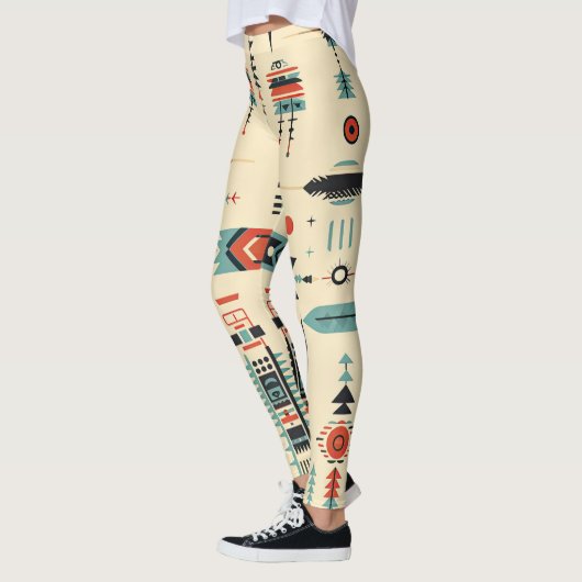 Indianerisches Muster Leggings (Links)