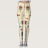Indianerisches Muster Leggings (Vorderseite)