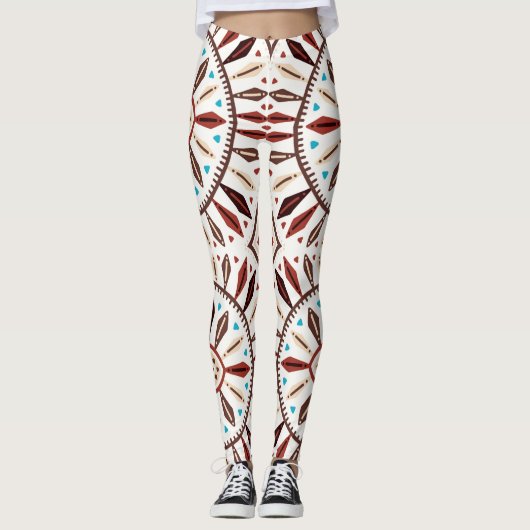 Indianerisches Muster Leggings (Vorderseite)