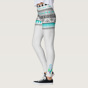 Indianerisches Muster mit Dreamcatchers Leggings