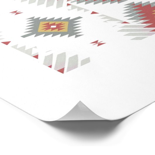 Indianerisches Muster Poster (Ecke)