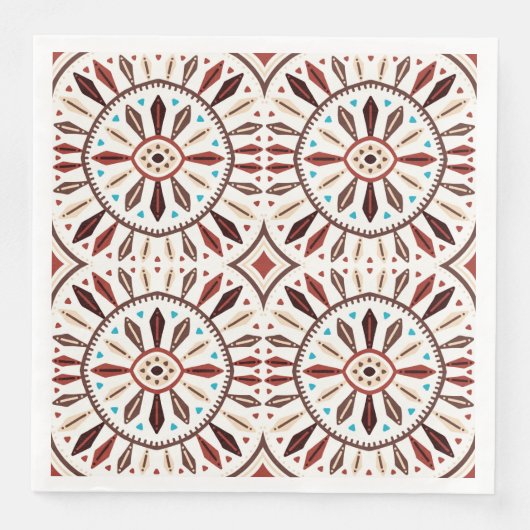 Indianerisches Muster Serviette (Vorderseite)