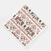 Indianerisches Muster Serviette (Ecke)