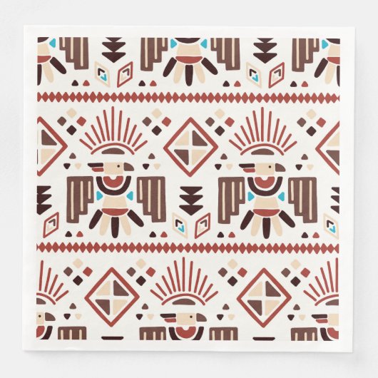 Indianerisches Muster Serviette (Vorderseite)