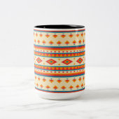 Indianerisches Muster Zweifarbige Tasse (Mittel)
