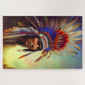 Indianerisches Ojibwe-Puzzle Puzzle (Horizontal)