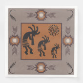 Indianerisches Party Kokopelli Napkins Serviette (Vorderseite)
