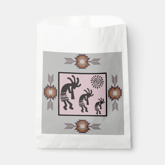 Indianerisches Party Kokopelli Party Geschenktütchen (Vorderseite)