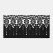 Indianerisches Schwarz-Weiß-Muster Schreibtischunterlage (Vorderseite)