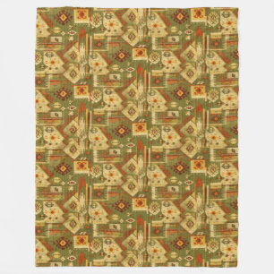Indianerisches Stammesgewebe I + Ihre Ideen Fleecedecke