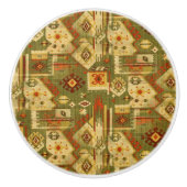 Indianerisches Stammesgewebe I + Ihre Ideen Keramikknauf (Vorderseite)