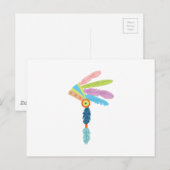 Indianerkleidung Postkarte (Vorne/Hinten)