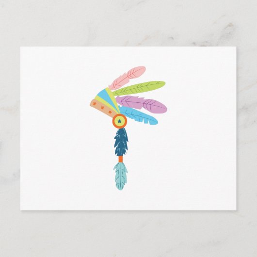 Indianerkleidung Postkarte (Vorderseite)