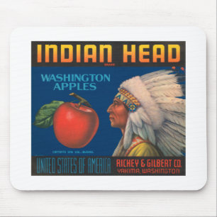 Indianerkopf Mousepad