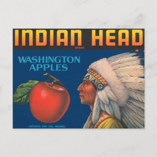 Indianerkopf Postkarte (Vorderseite)